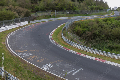 Graffiti on the Nordschleife track, Nürburgring