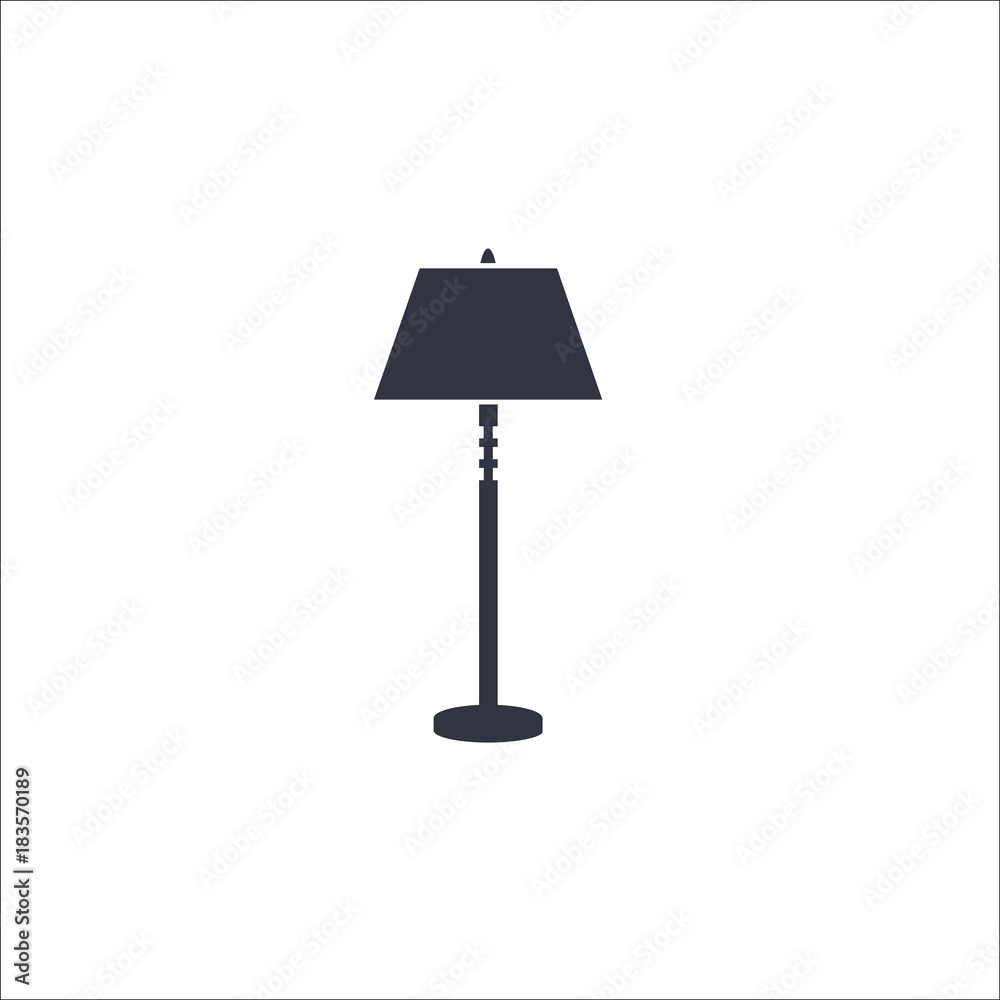 Furniture lamp icon Furniture lamp icon