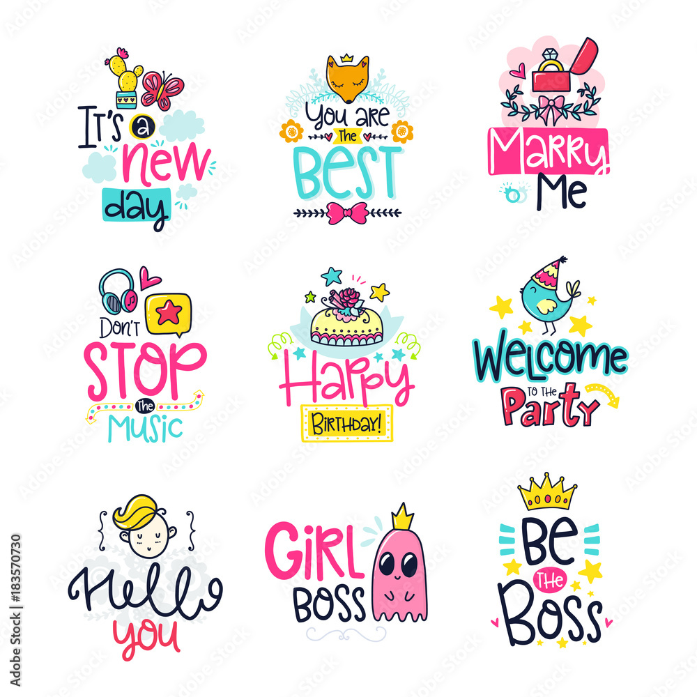 doodle vector posters doodle vector posters