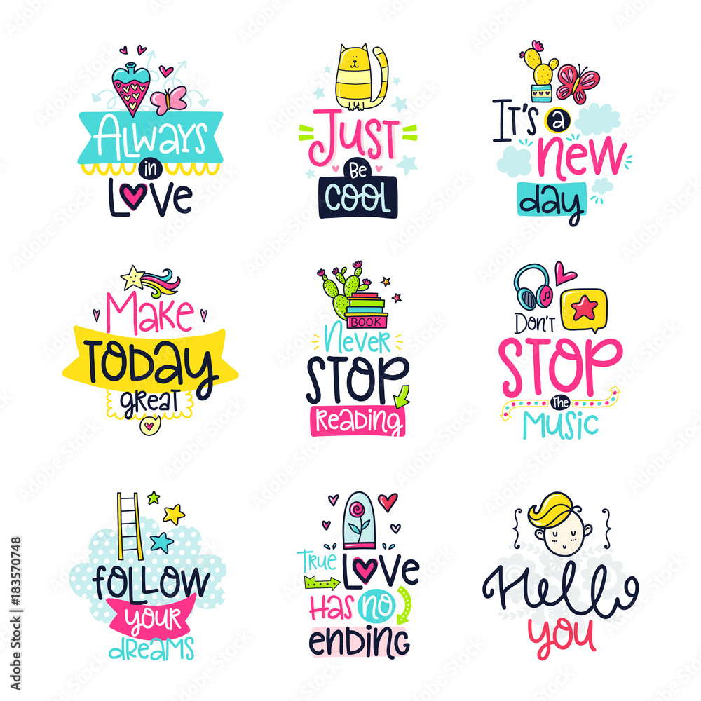 doodle vector posters