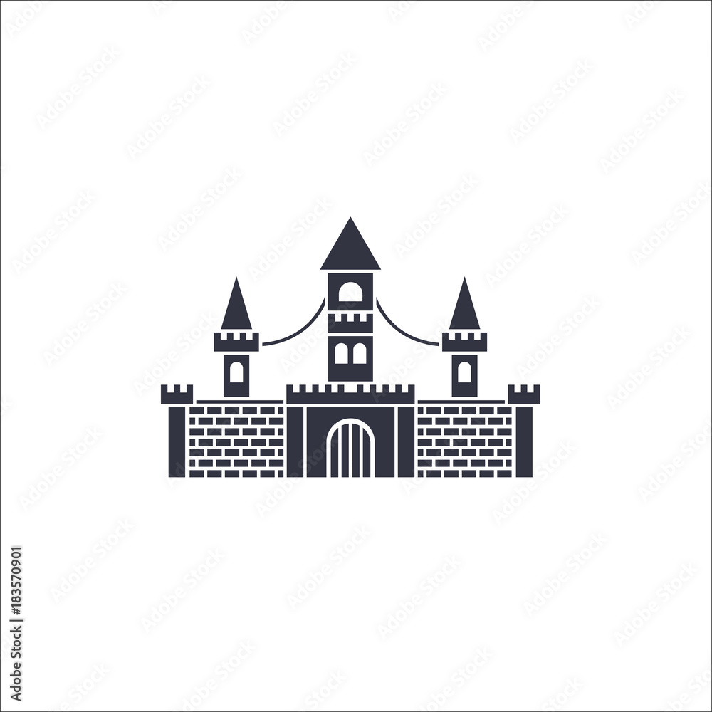 Castle icon. Vector Illustration