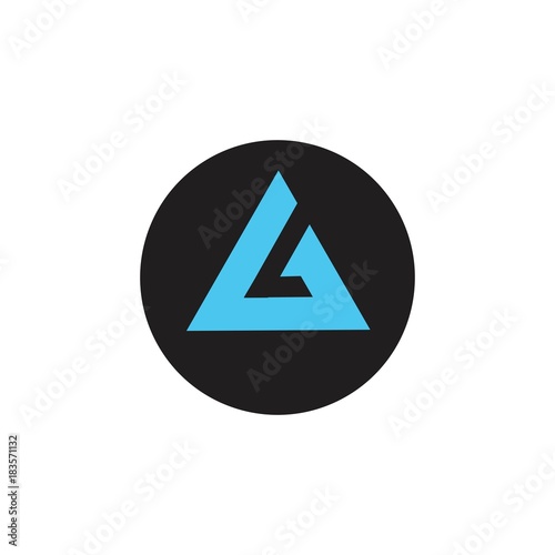 initial letter G in a black circle logo vector Free Download initial letter G in a black circle logo vector - GFXLoad