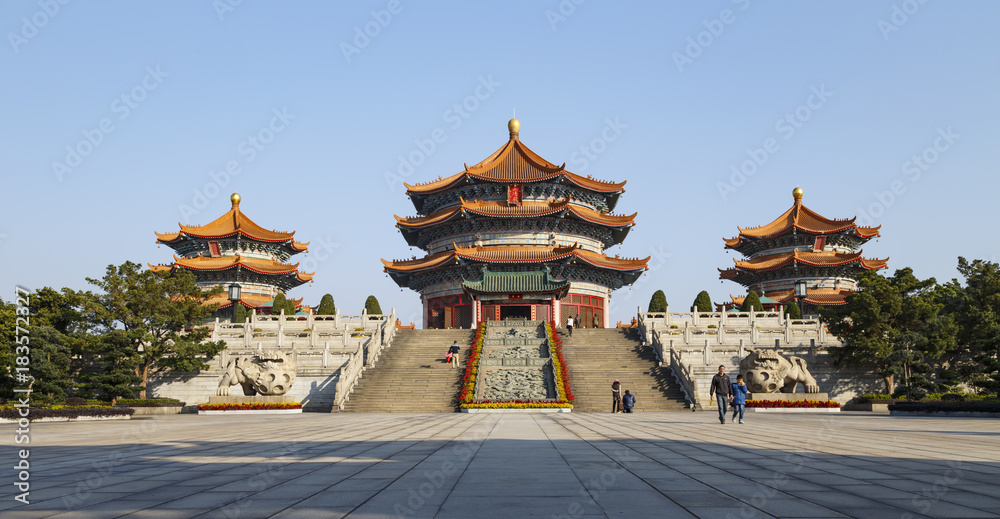 Fototapeta premium Front of Yuanxuan Taoist Temple Guangzhou GuangDong, China