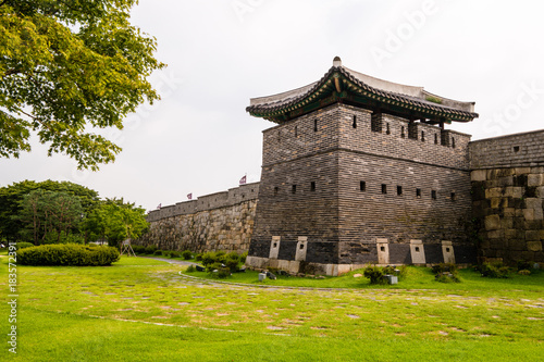 Suwon, South Korea - Hwaseong Fortress, Korea’s World Heritage.