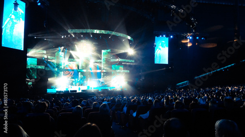 A lot of people in a big hall