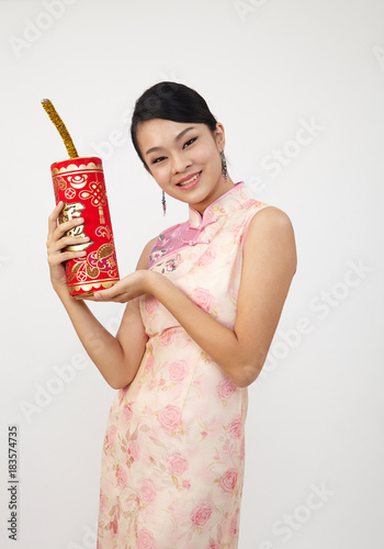 chinese woman in cheongsam