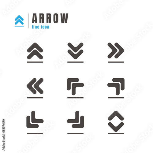 Free Download Arrows icons set. on white background. web. logo. vector illustration - GFXLoad
