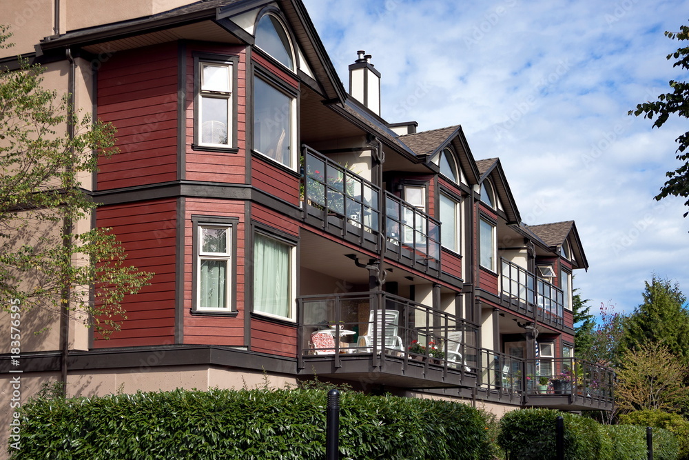 New building in Residential District of Ladner City, Metro Vancouver, British Columbia, Canada