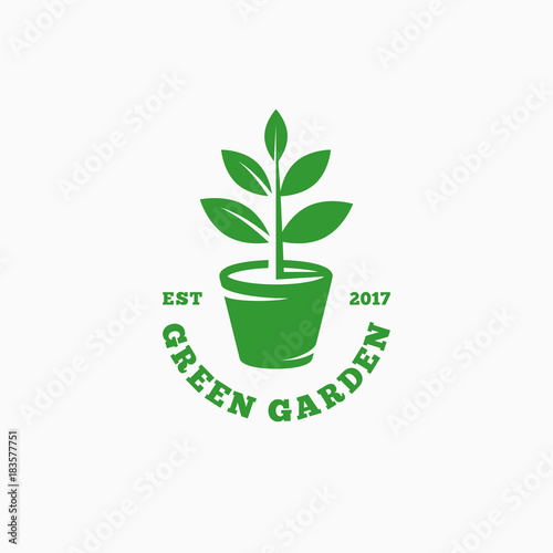Green garden logo
