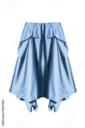 Blue skirt isolated