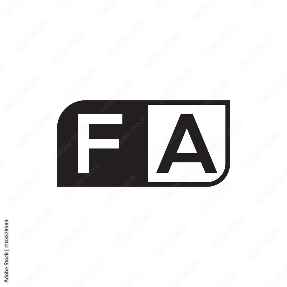 initial letter logo simple AA to ZA initial letter logo simple AA to ZA