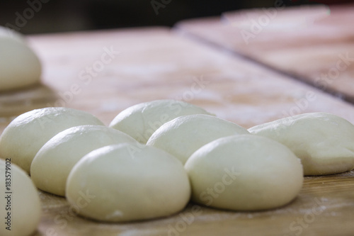 Raw scones on a tray