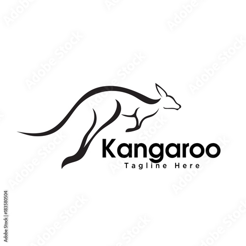 fast jump kangaroo logo