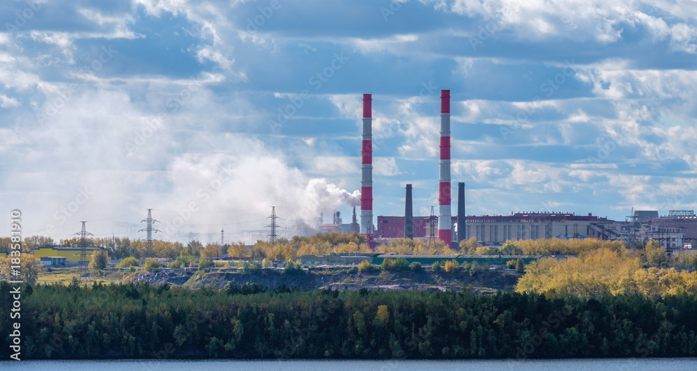 Obraz premium medimedia pipe and a cloudy sky