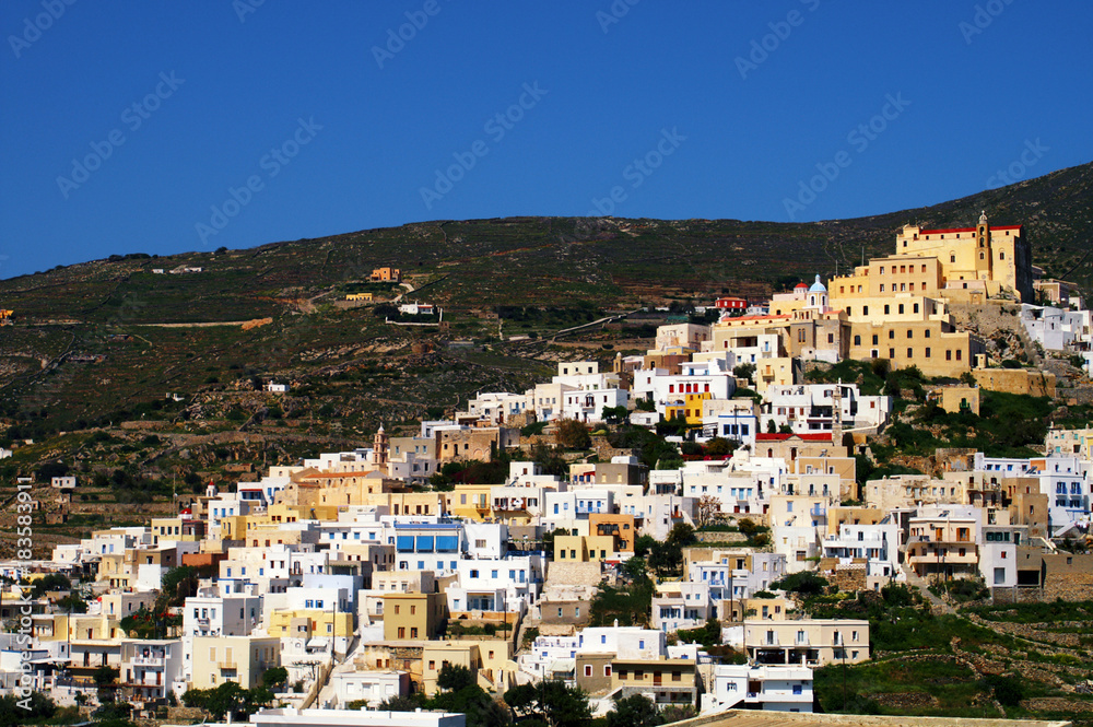 Ano Syros town, Syros island, Cyclades, Greece.