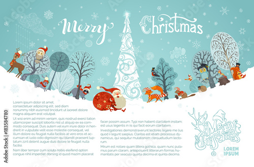 Merry Christmas background.