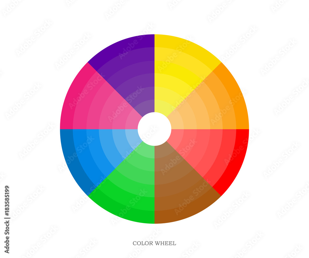 Obraz premium Printing color wheel