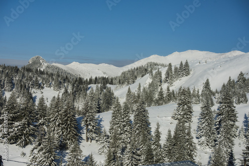 Winter landscape in Romania