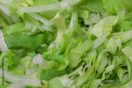 Eisberg salad in close up