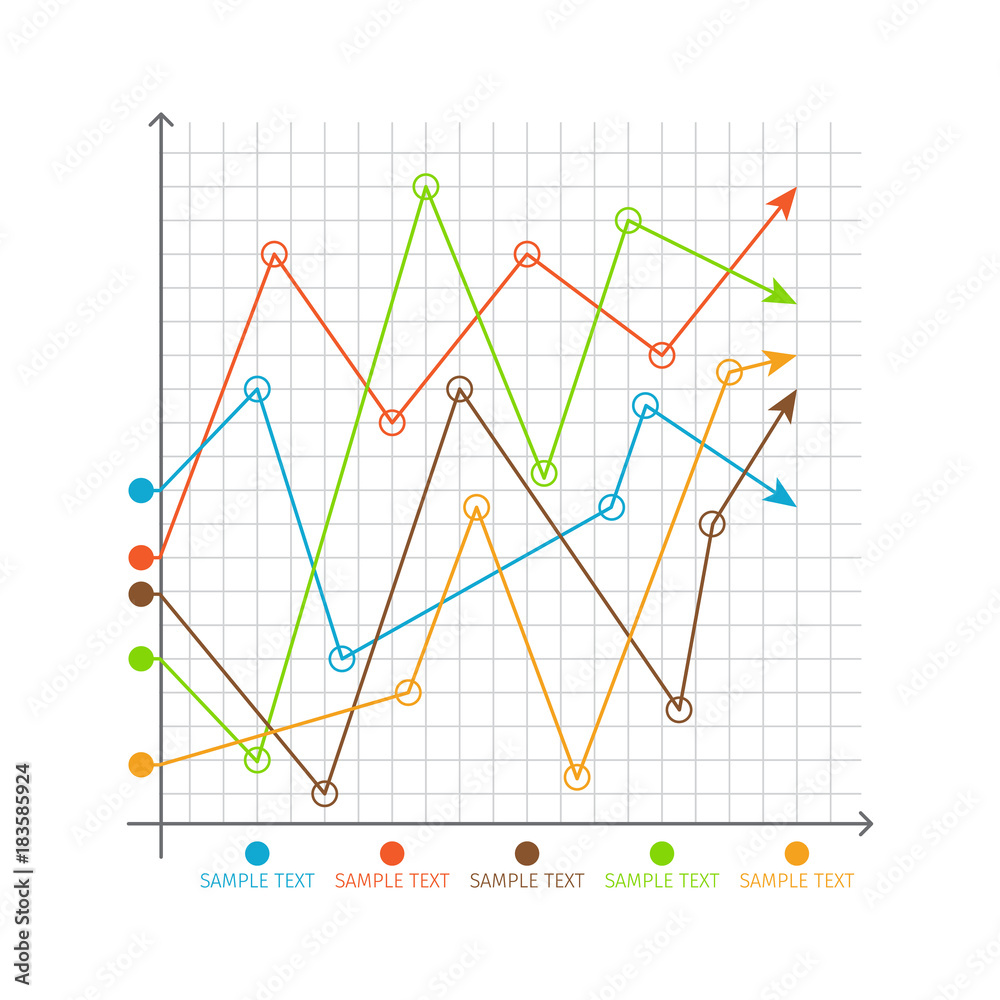 Infographic Chart Changing Graphs, System of Axes Infographic Chart Changing Graphs, System of Axes