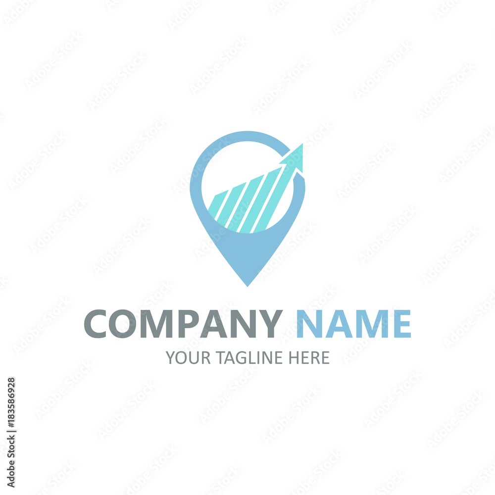 Financy business logo element vector emblem illustration full colour Financy business logo element vector emblem illustration full colour