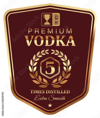 Premium Vodka Label