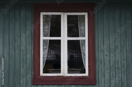 Old wooden window 