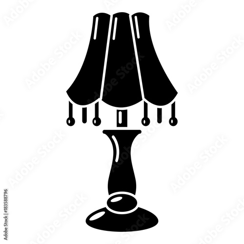 Close lamp icon, simple style