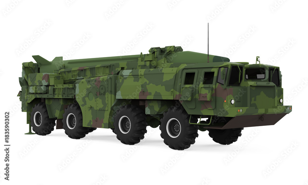 SCUD Missile Launcher Isolated SCUD Missile Launcher Isolated