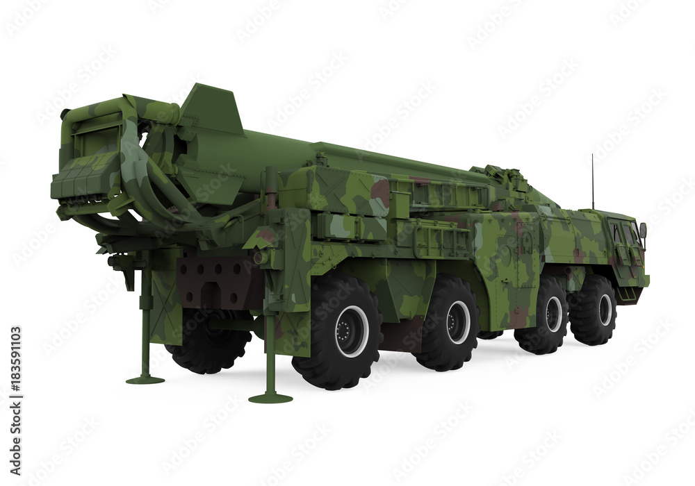 SCUD Missile Launcher Isolated SCUD Missile Launcher Isolated