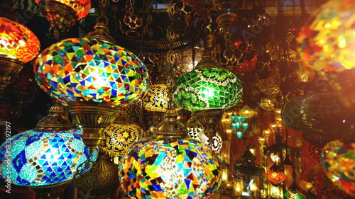Famous Grand Bazar shop in Istanbul Turkey © silverkblack