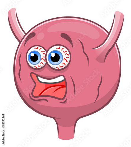 Cartoon screaming bladder
