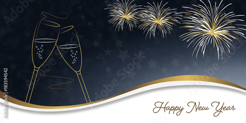 Silvester Sektglas - Himmel EN
