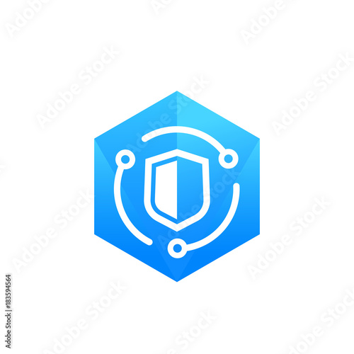 Cybersecurity, data protection icon