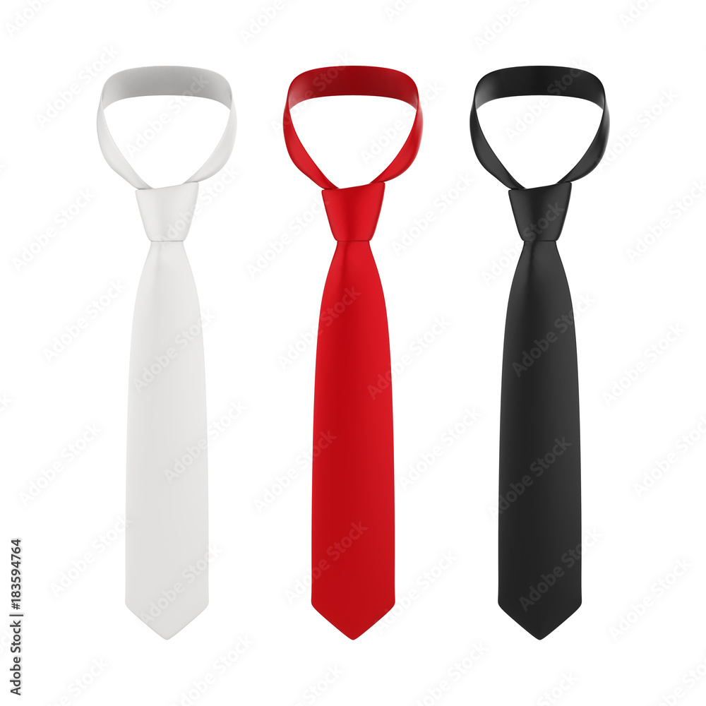 Neckties Isolated Neckties Isolated