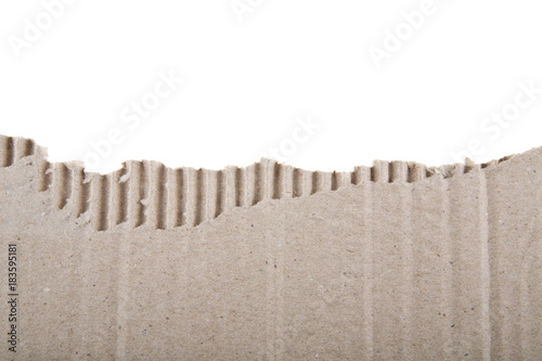 cardboard isolated on white background