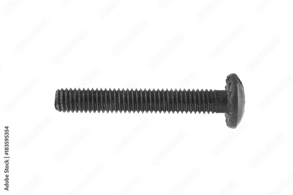 black bolts isolated on white background black bolts isolated on white background