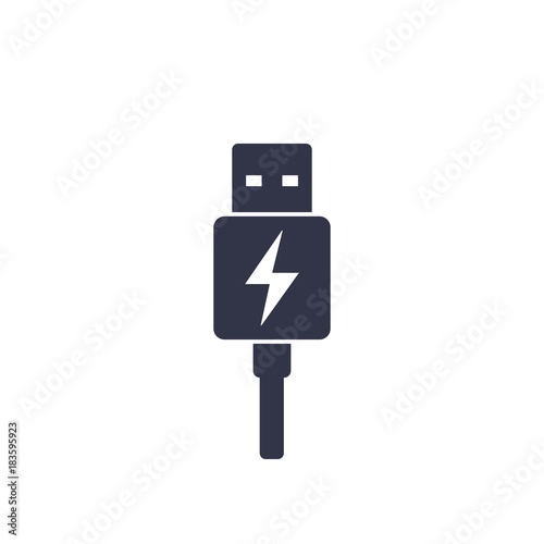 usb charging plug icon