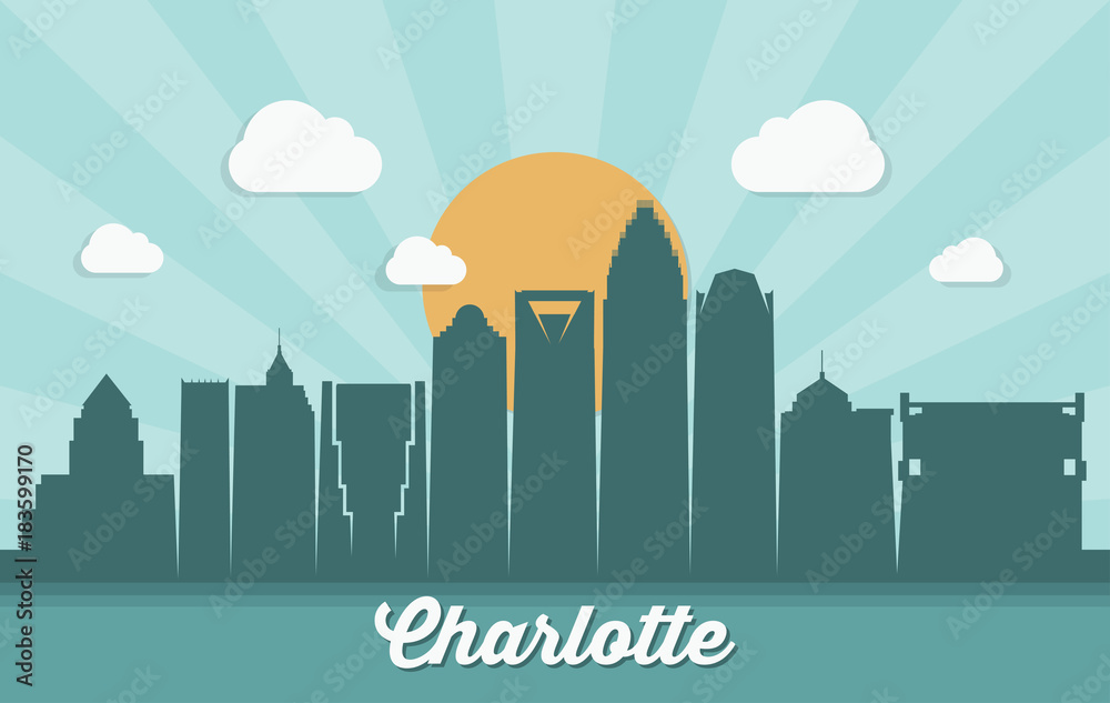 Charlotte skyline, North Carolina