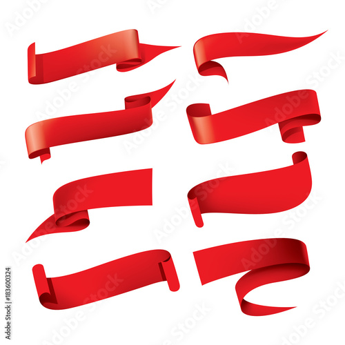 vector red ribbon