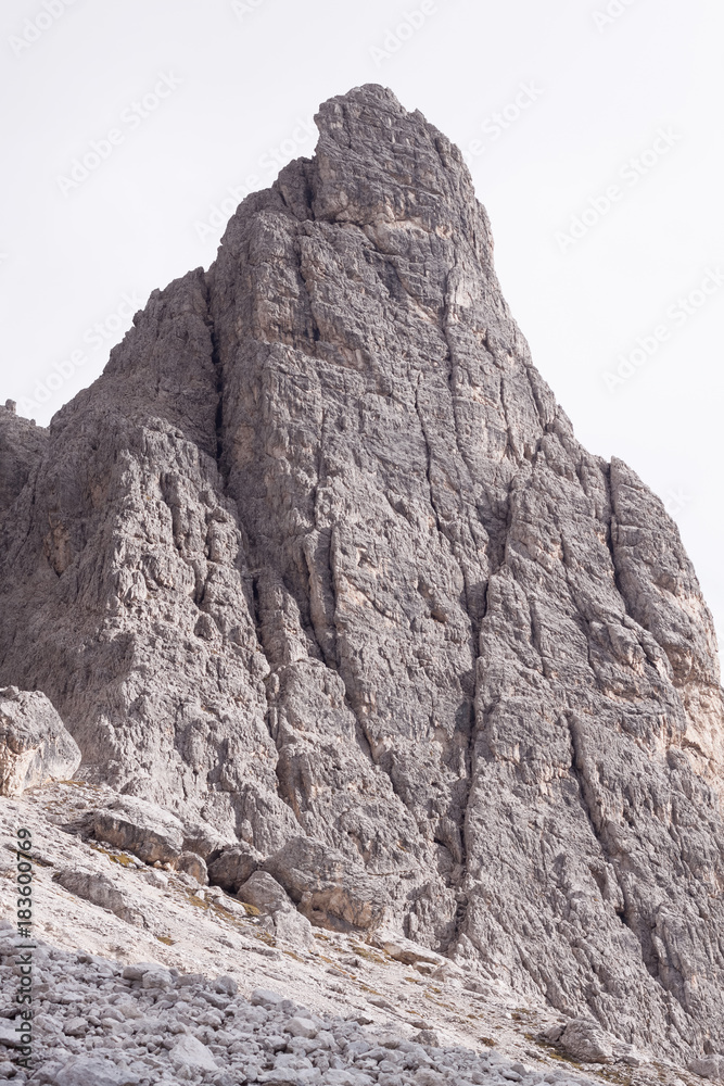 Fels in den Dolomiten Col de Varda Bergstation Italien Fels in den Dolomiten Col de Varda Bergstation Italien