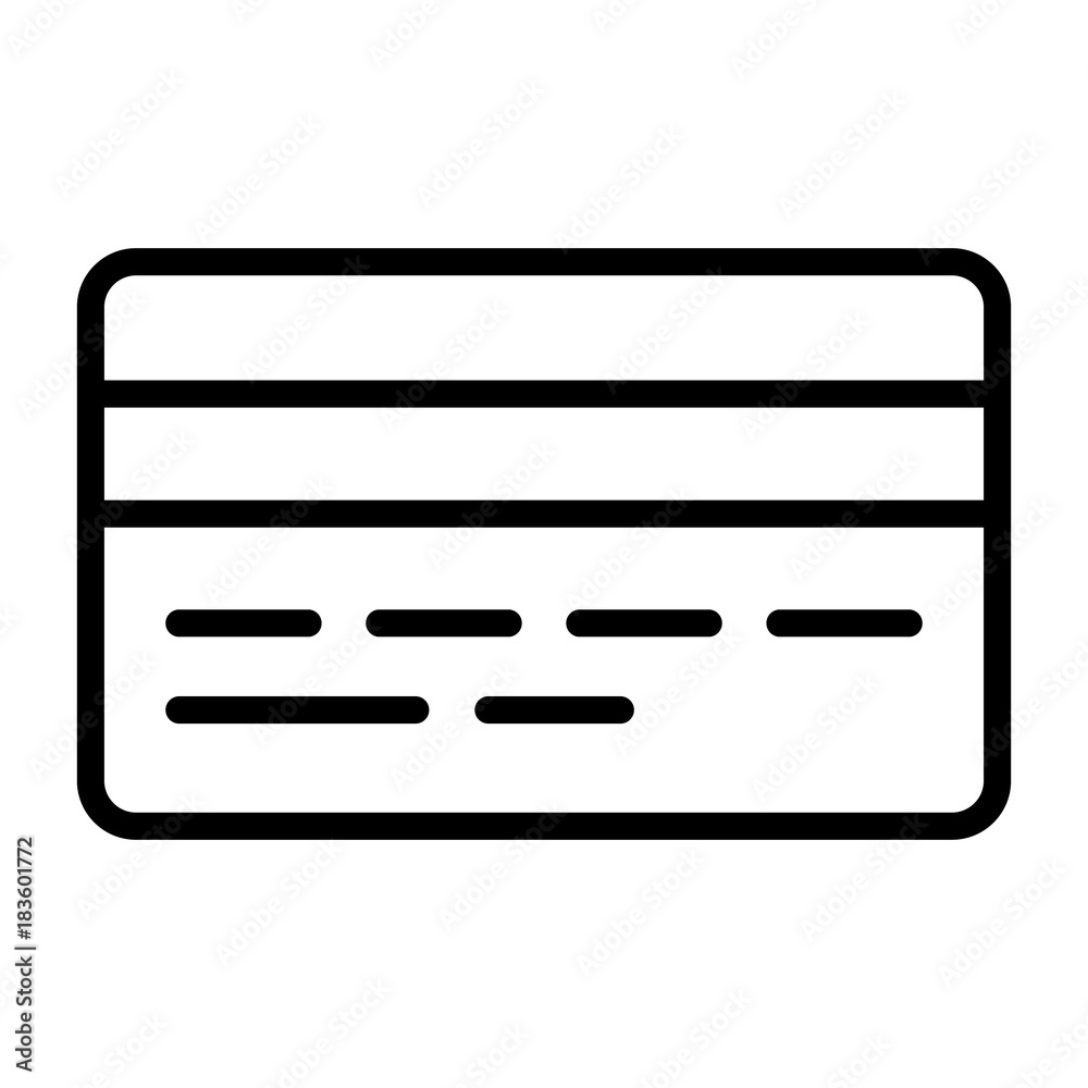 Credit Card Pixel Perfect Vector Thin Line Icon 48x48. Simple Minimal Pictogram Credit Card Pixel Perfect Vector Thin Line Icon 48x48. Simple Minimal Pictogram