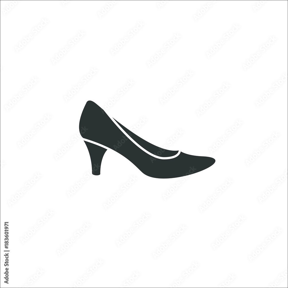 Obraz premium women's shoes icon. Vector Illustration