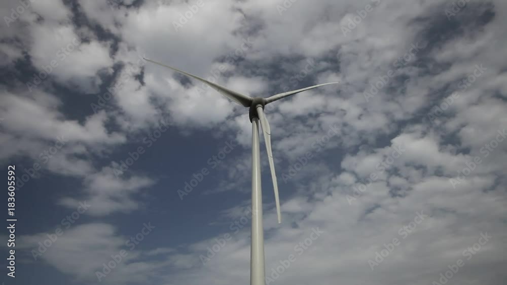 Wind power turbine. Renewable power energy station Wind power turbine. Renewable power energy station