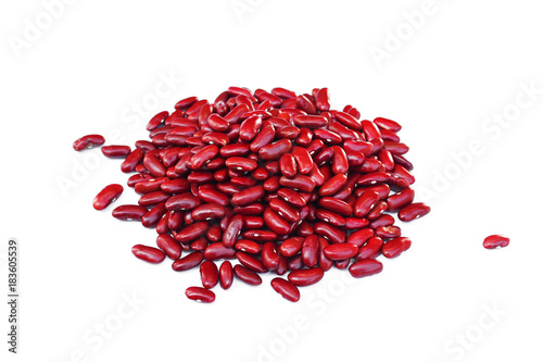 Red kidney bean isolate on  white background