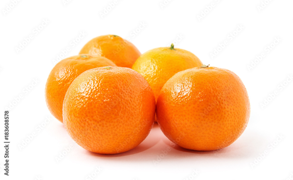 tangerine or mandarin fruit isolated on white background tangerine or mandarin fruit isolated on white background