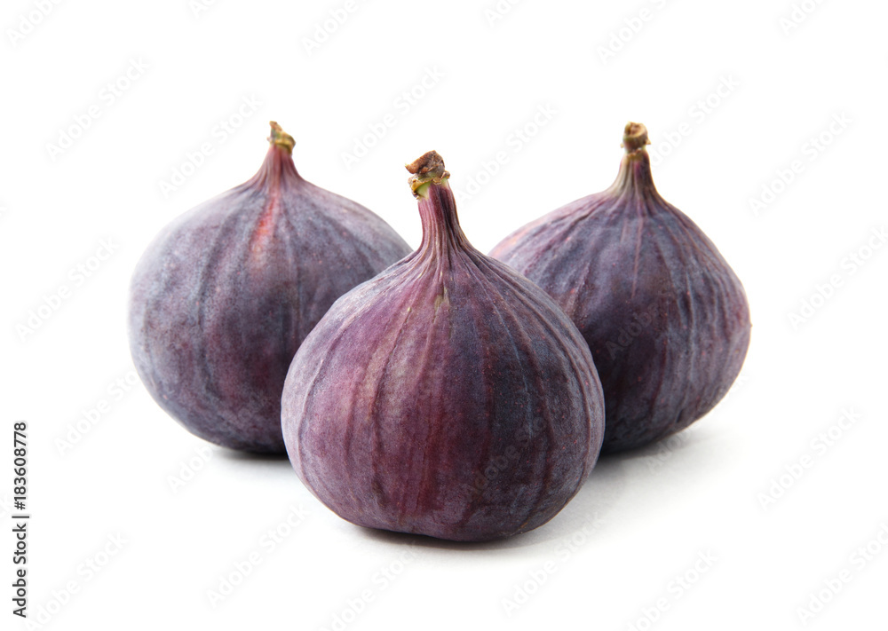 Figs isolated on white background.