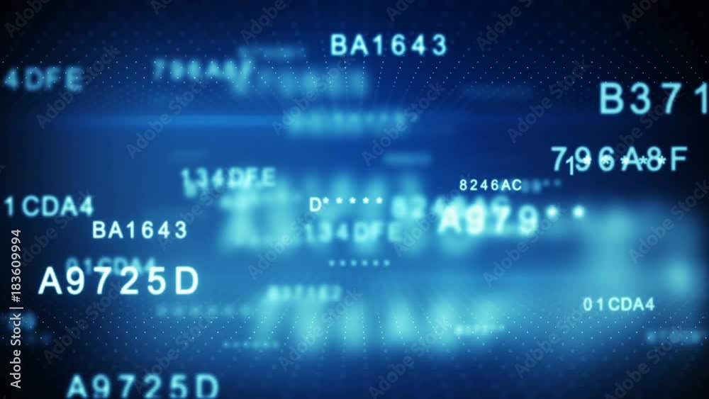 Decryption of blue digital data code. Digital security and information technology concept. Computer generated seamless loop animation 4k UHD (3840x2160)
Decryption of blue digital data code. Digital security and information technology concept. Computer generated seamless loop animation 4k UHD (3840x2160)