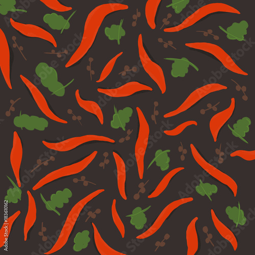 An abstract food-stylized background