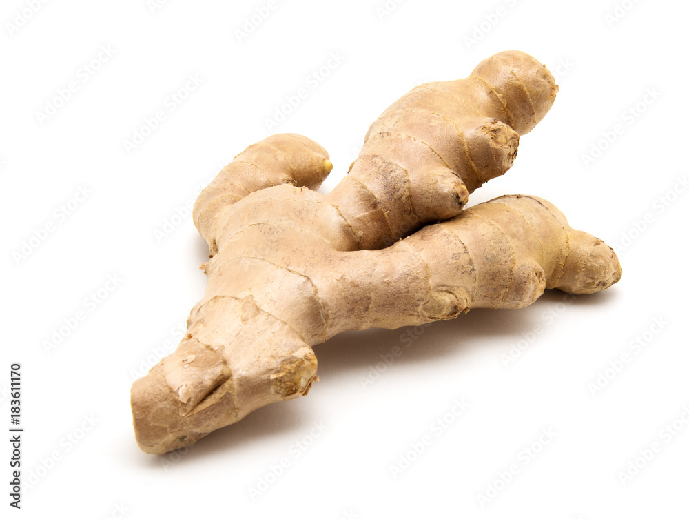 ginger on white background